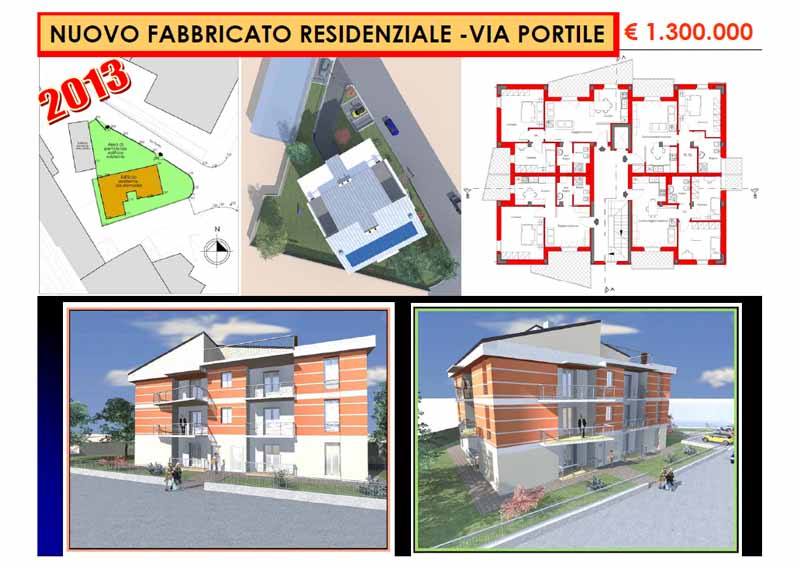 Nuovo fabbricato residenziale Via Portile