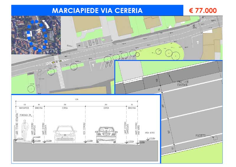 Marciapiede Via Cereria