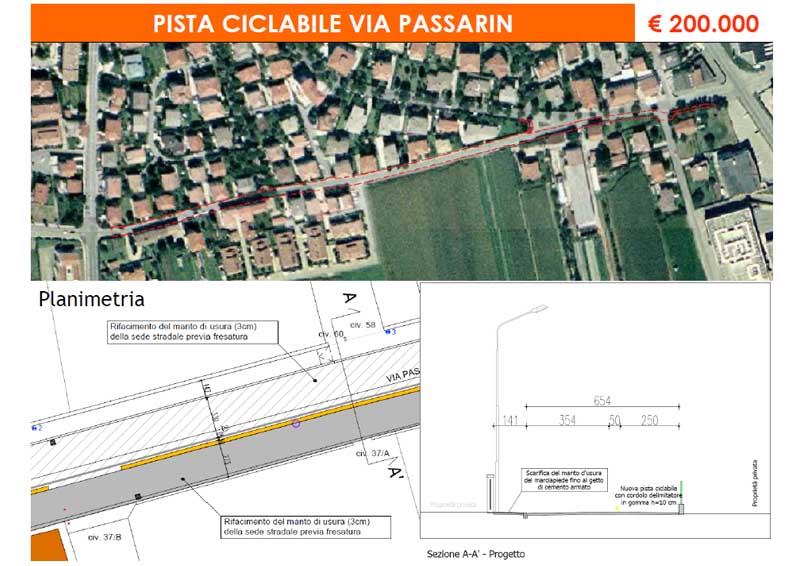 Pista ciclabile – “Via Passarin”