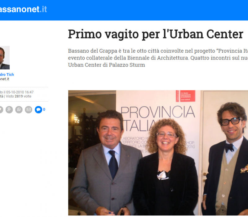 Primo vagito per l’Urban Center – Bassanonet