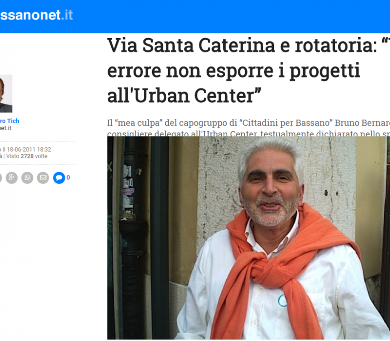 Via Santa Caterina e rotatoria: “Un errore non esporre i progetti all’Urban Center” – Bassanonet