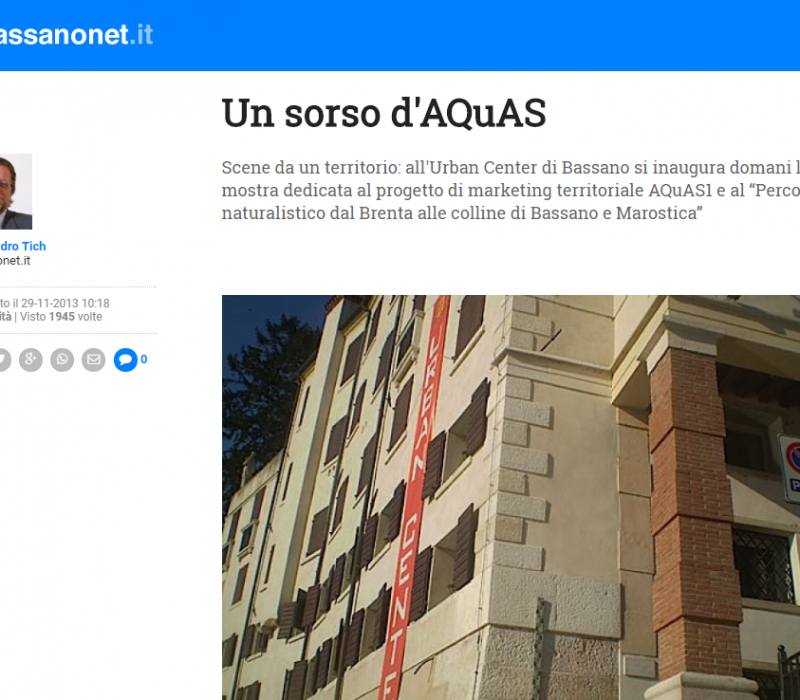 Un sorso d’AQuAS – Bassanonet