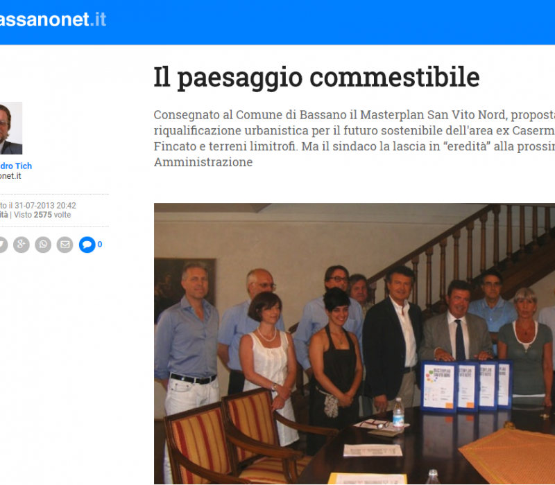 Il paesaggio commestibile – Bassanonet