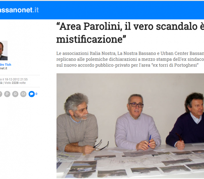 “Area Parolini, il vero scandalo è la mistificazione” – Bassanonet