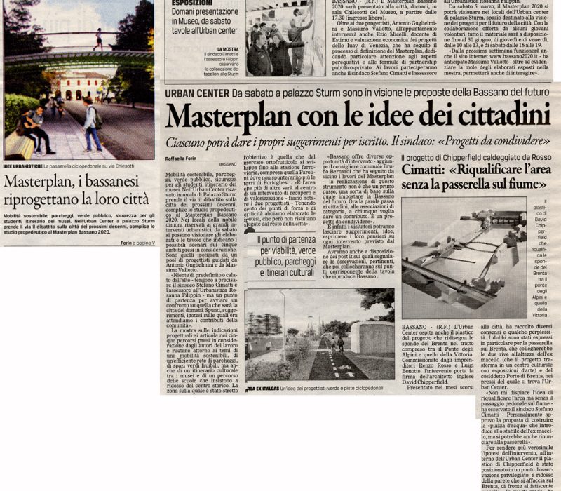 Masterplan con le idee dei cittadini – Il Gazzettino